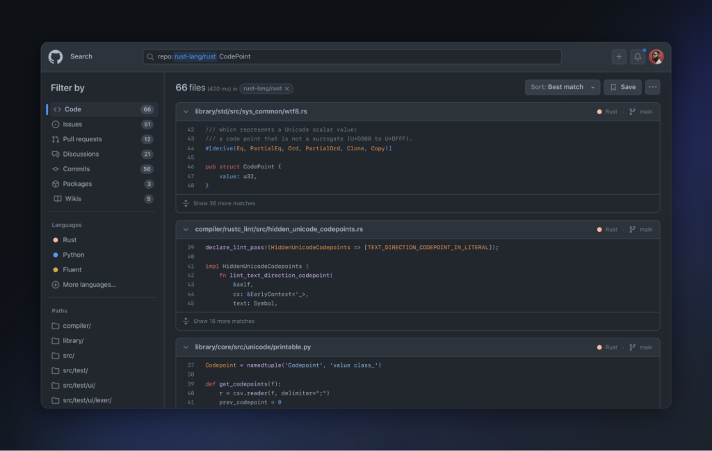 GitHub宣布全新的代码搜索引擎已正式上线，并向所有用户开放使用。