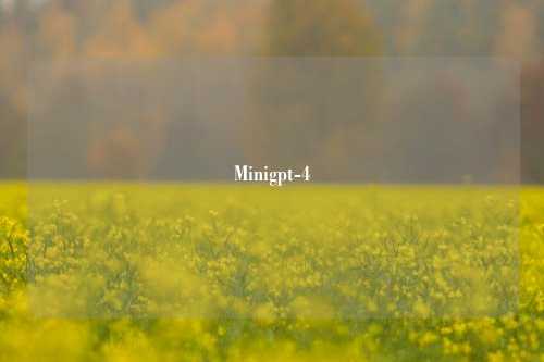 Minigpt-4