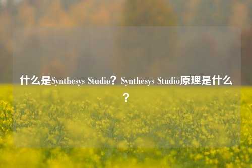 什么是Synthesys Studio？Synthesys Studio原理是什么？